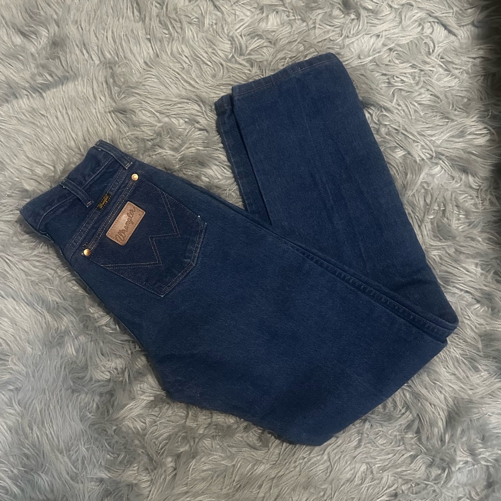 Wrangler High Rise Dark Blue Jeans